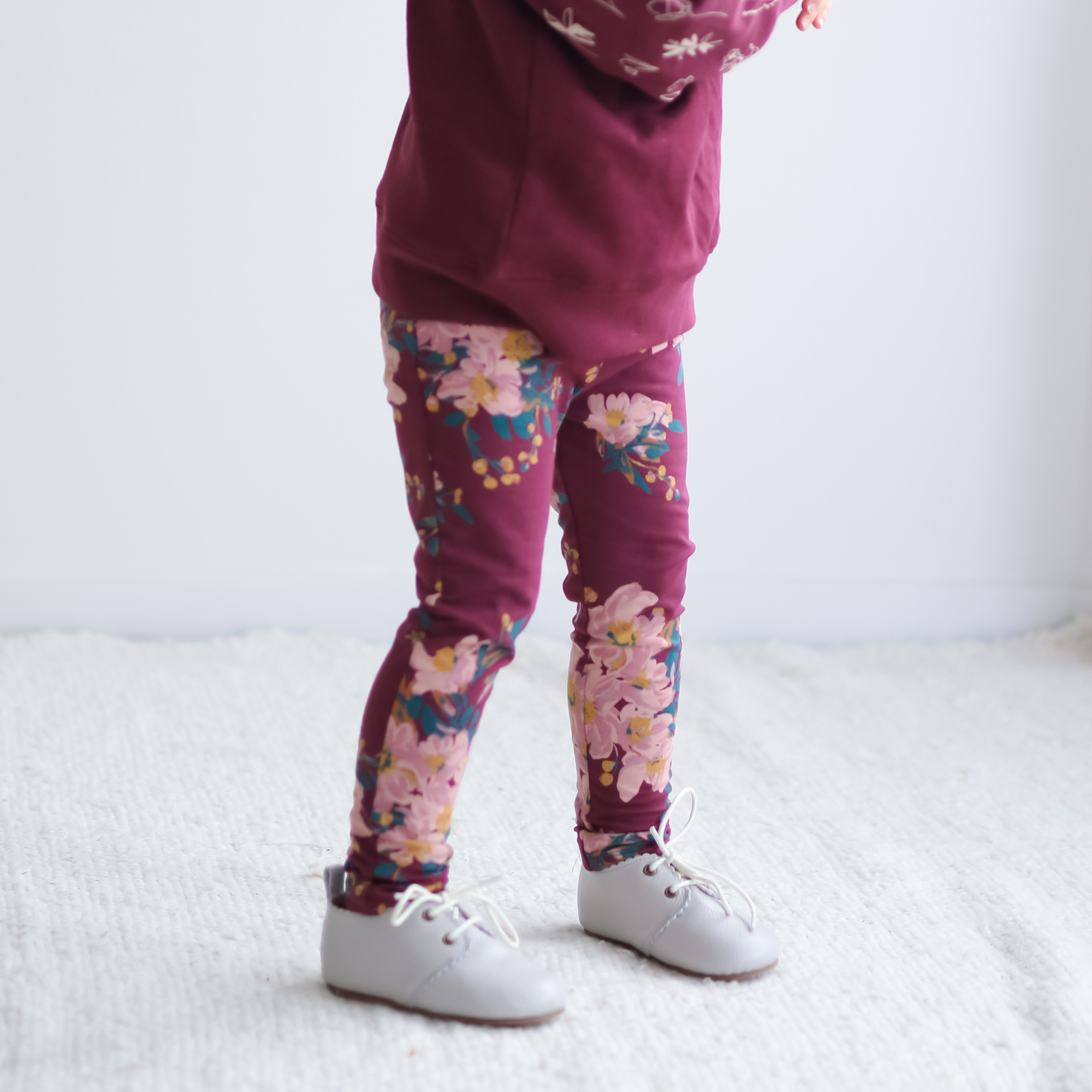 Colourful meadow floral tights, nature lover fashion, flower girl