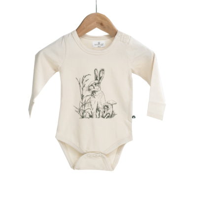 Essentials long sleeve onesie [colour: Almond Baxter] [size: 12-18months]